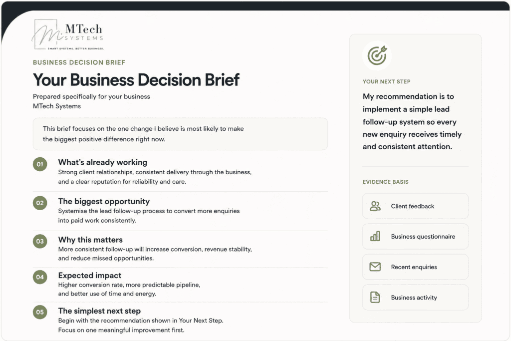 decision brief